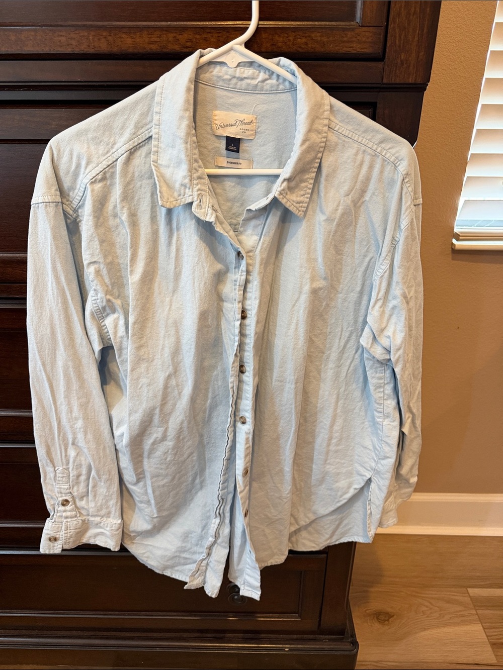 Universal Thread Oversized Blue Button Down Shirt
